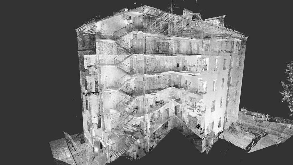 Наземное лазерное 3D-сканирование зданий и сооружений